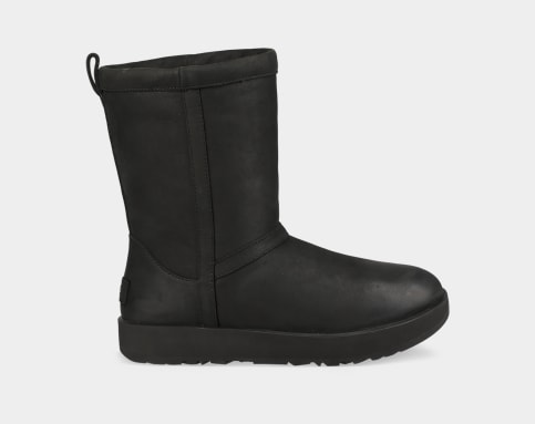 Uggs classic short shop leather